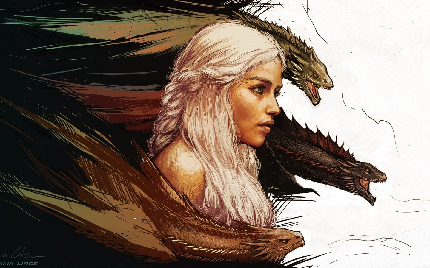 Обои арт, игра престолов, mother of dragons, дейенерис таргариен, art, game of thrones, daenerys targaryen разрешение 2064x1080 Загрузить