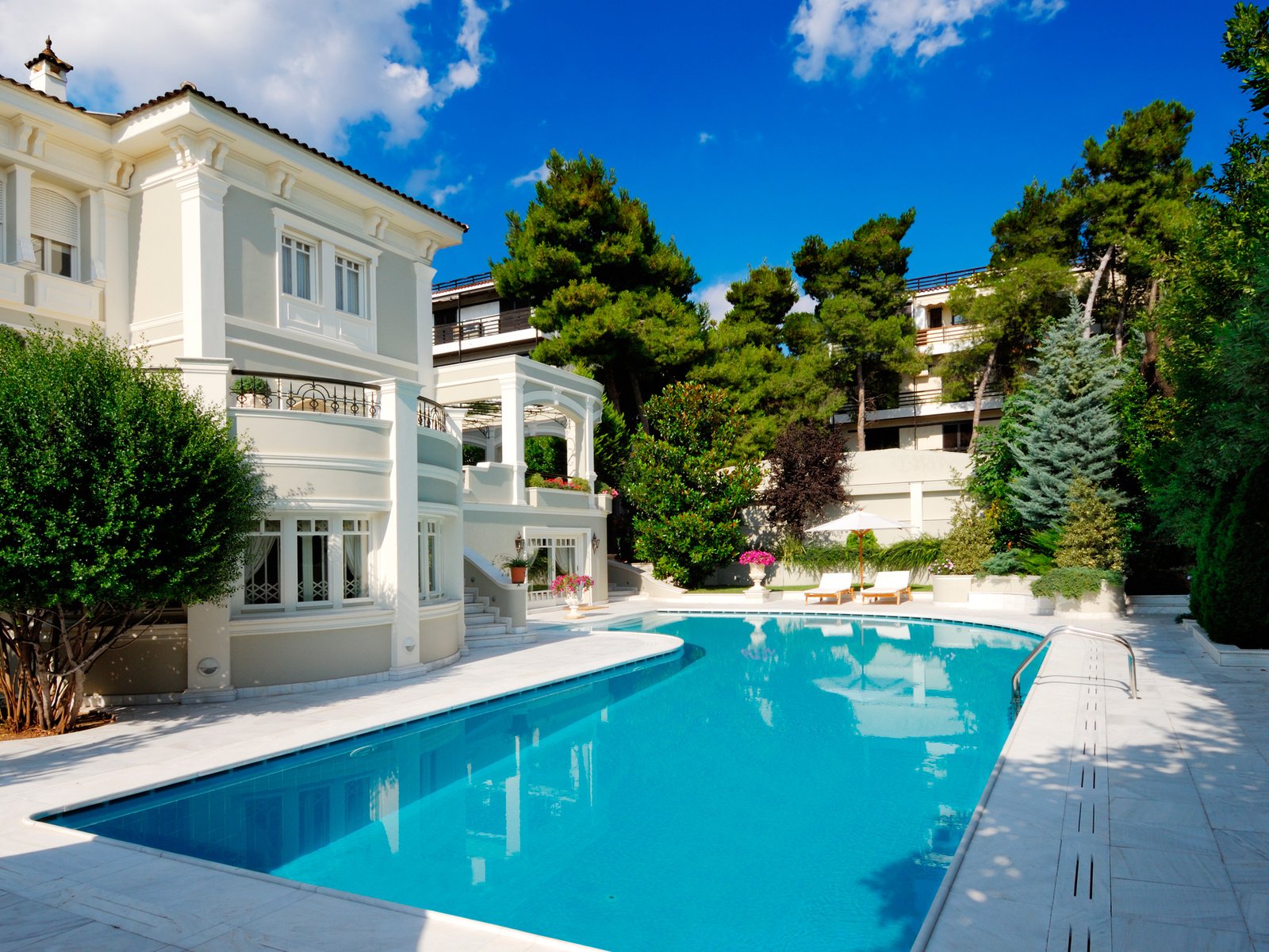 Обои дом, бассейн, релакс, коттедж, house, pool, relax, cottage разрешение 2560x1600 Загрузить