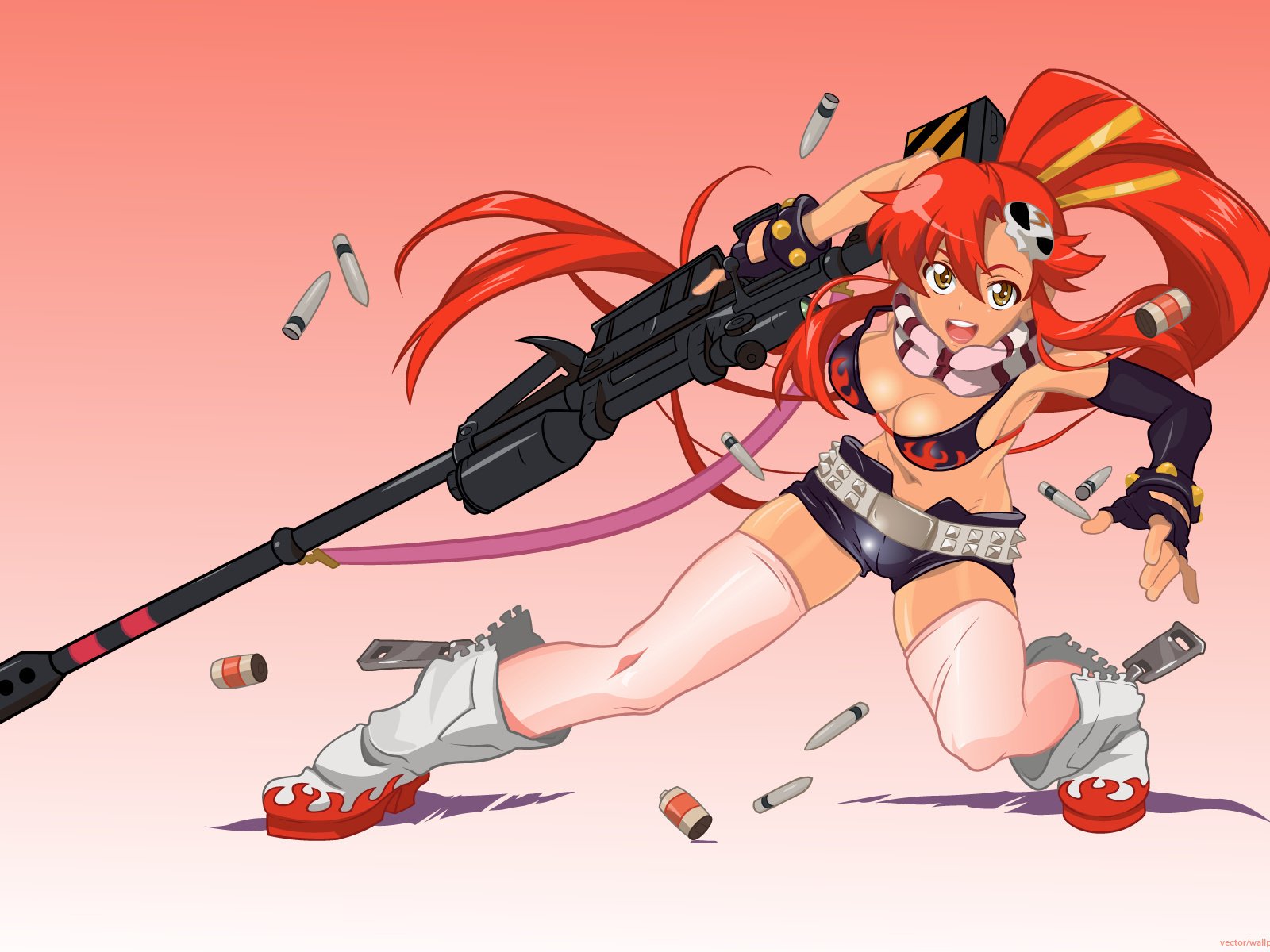 Обои девушка, аниме, gurren lagann, yoko littner, yoko, girl, anime разрешение 1920x1200 Загрузить