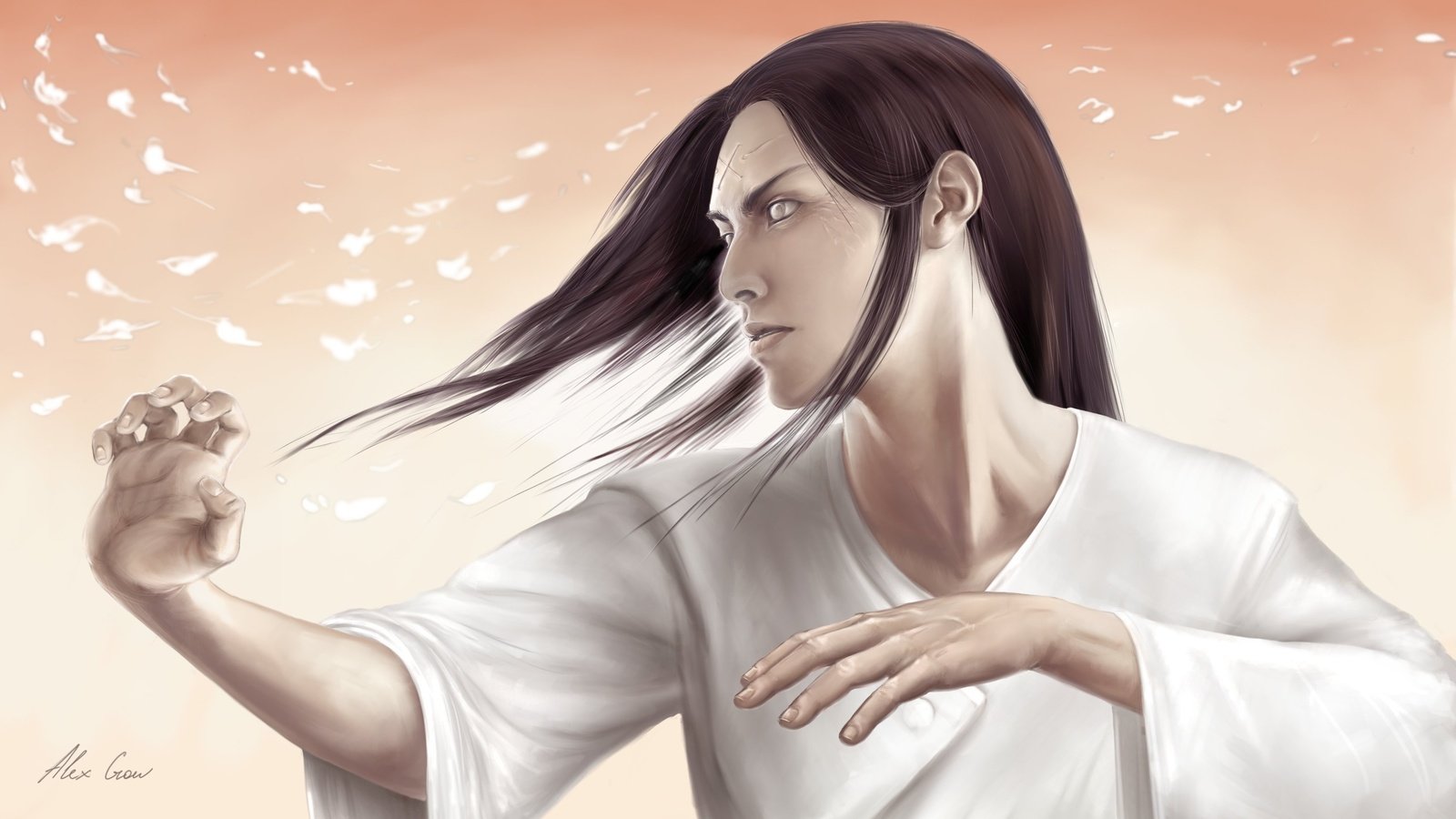 Обои аниме, неджи, наруто, anime, neji, naruto разрешение 3450x1969 Загрузить