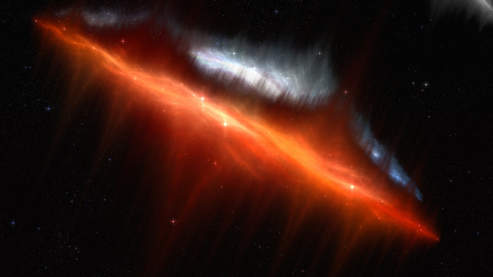 Обои звезды, сияние, туманность, краcный, nebulae, saphirefenix, stars, lights, nebula, red разрешение 3200x2400 Загрузить