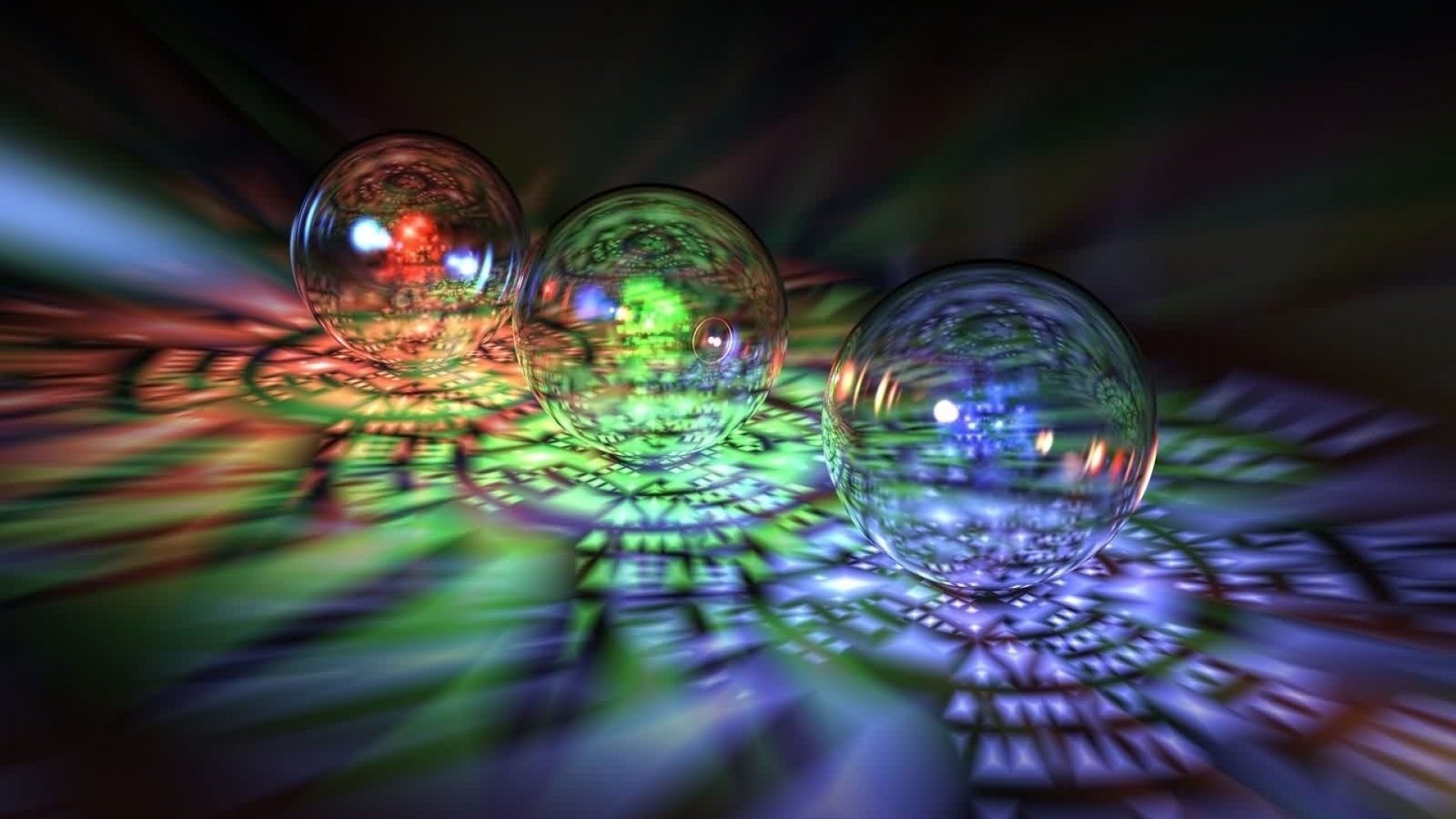 Обои шары, прозрачный, радуга, блики, блеск, стекло, красота., 3 д, balls, transparent, rainbow, glare, shine, glass, beauty., 3 d разрешение 1920x1080 Загрузить