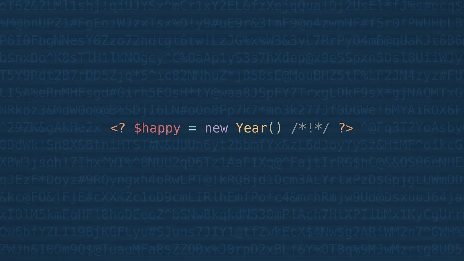 Обои минимализм, компьютерщик, код, с новым годом, программирование, happy new yaer, programing, codding, github, minimalism, geek, code, happy new year, programming разрешение 1920x1080 Загрузить