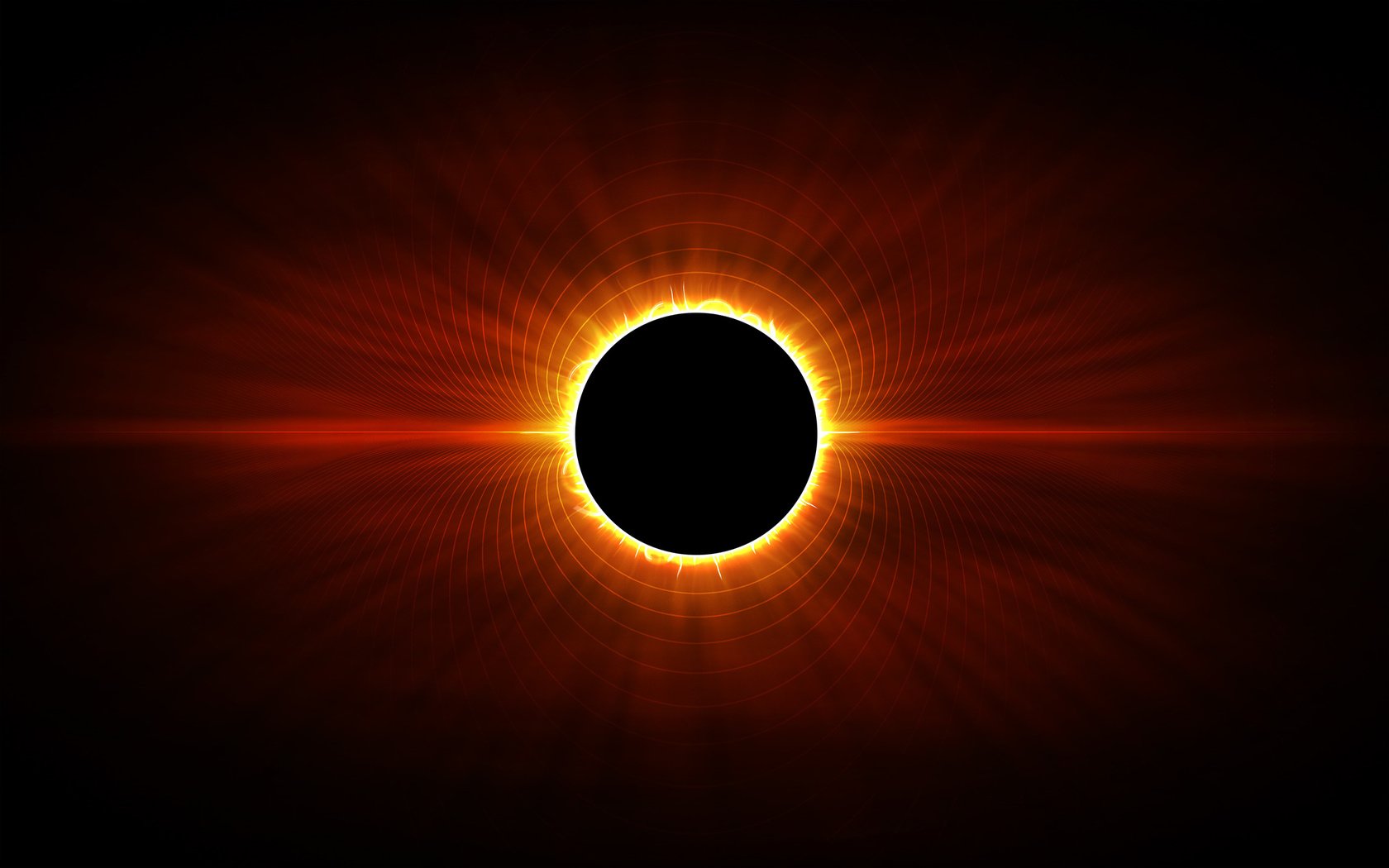 Обои линии, затмение, line, eclipse разрешение 2560x1600 Загрузить