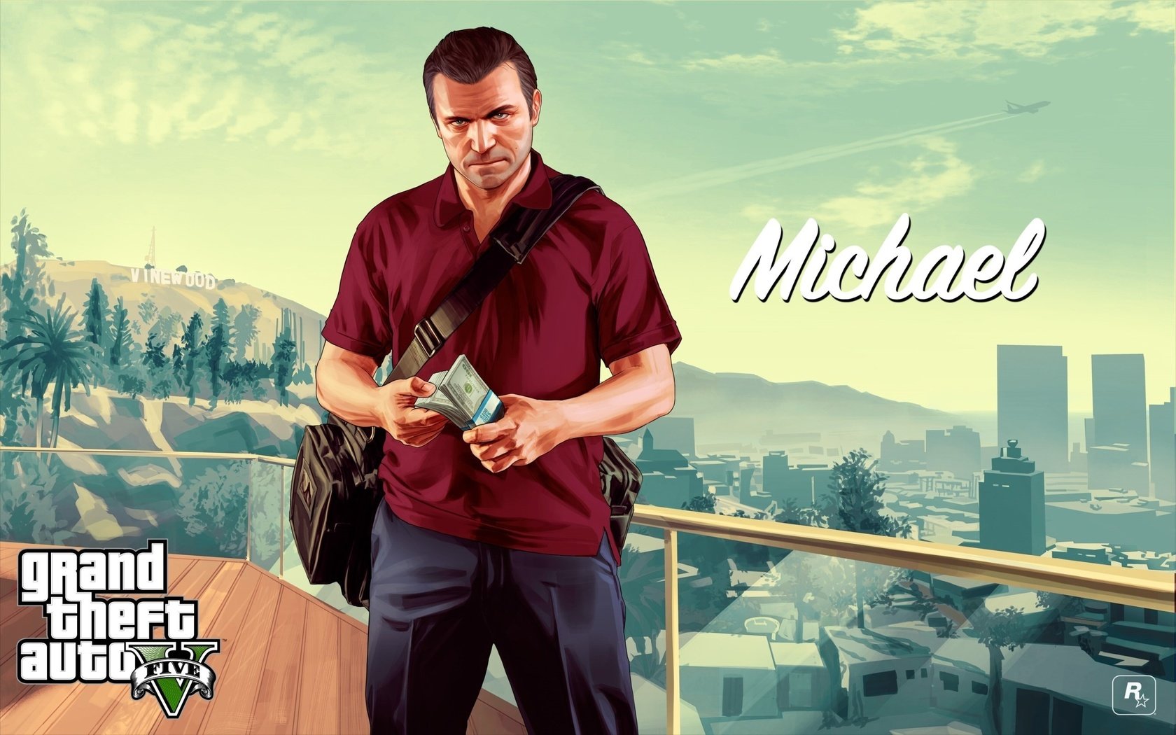 Обои michael из gta5, michael from gta5 разрешение 2560x1600 Загрузить