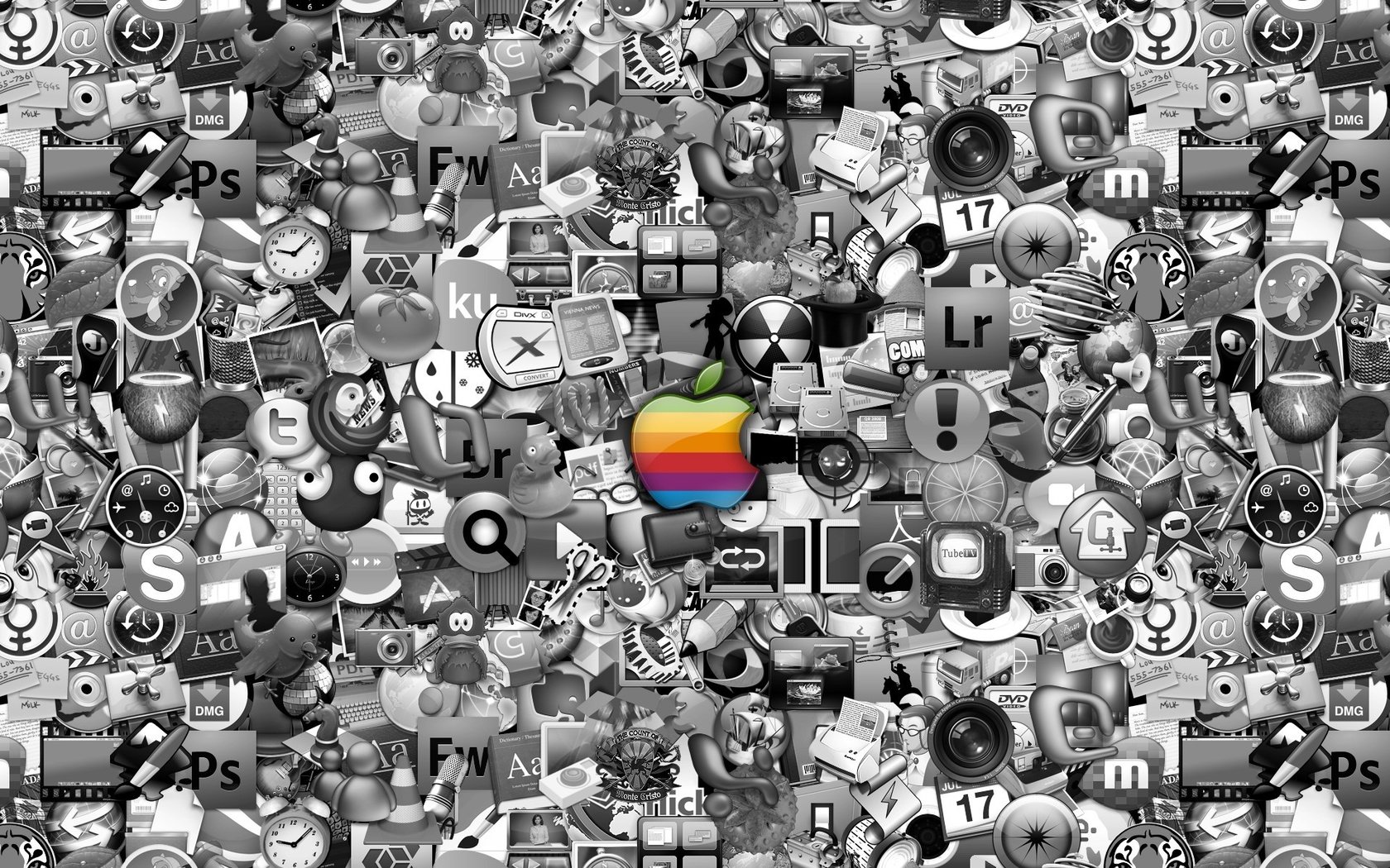 Обои много, значки, логотипы, apple mac иконки, a lot, icons, logos, apple mac icons разрешение 1920x1200 Загрузить