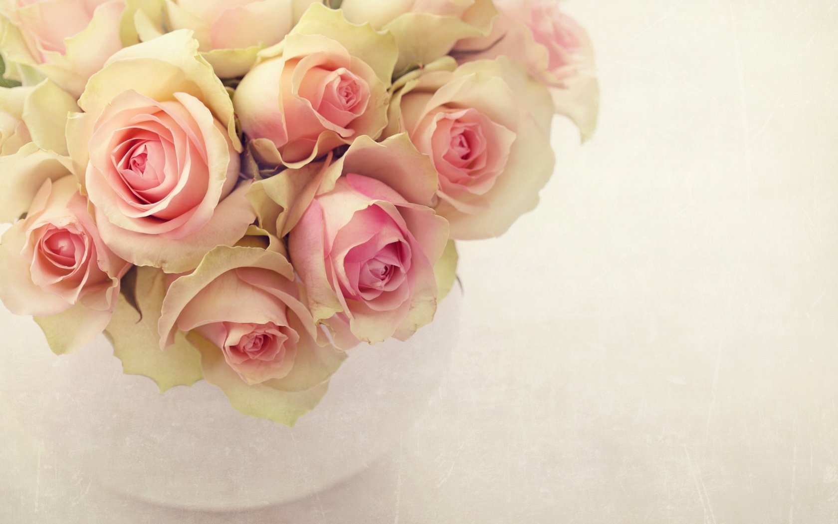 Обои розы, букет, розовый, ваза, roses, bouquet, pink, vase разрешение 2560x1706 Загрузить