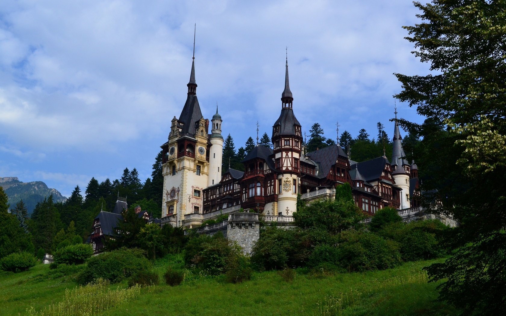 Обои замок, румыния, пелеш, castle, romania разрешение 2560x1600 Загрузить