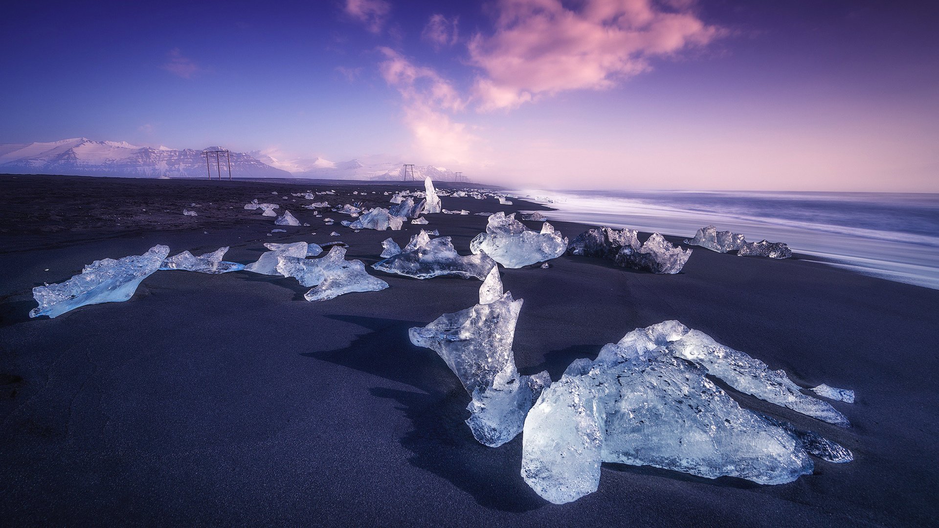 Обои облака, берег, море, лёд, холод, islandia, clouds, shore, sea, ice, cold разрешение 1920x1283 Загрузить