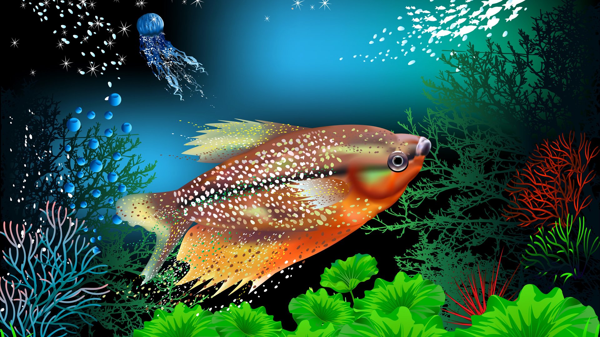 Обои рыбы, кораллы, подводный мир, fish, corals, underwater world разрешение 3333x2500 Загрузить