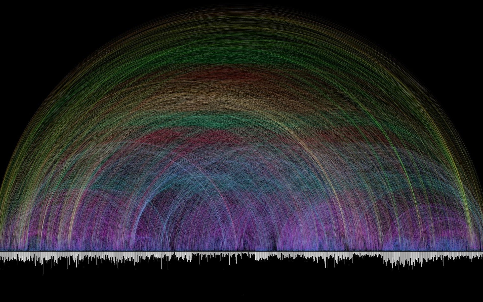 Обои лучи, радуга, rays, rainbow разрешение 2000x1200 Загрузить