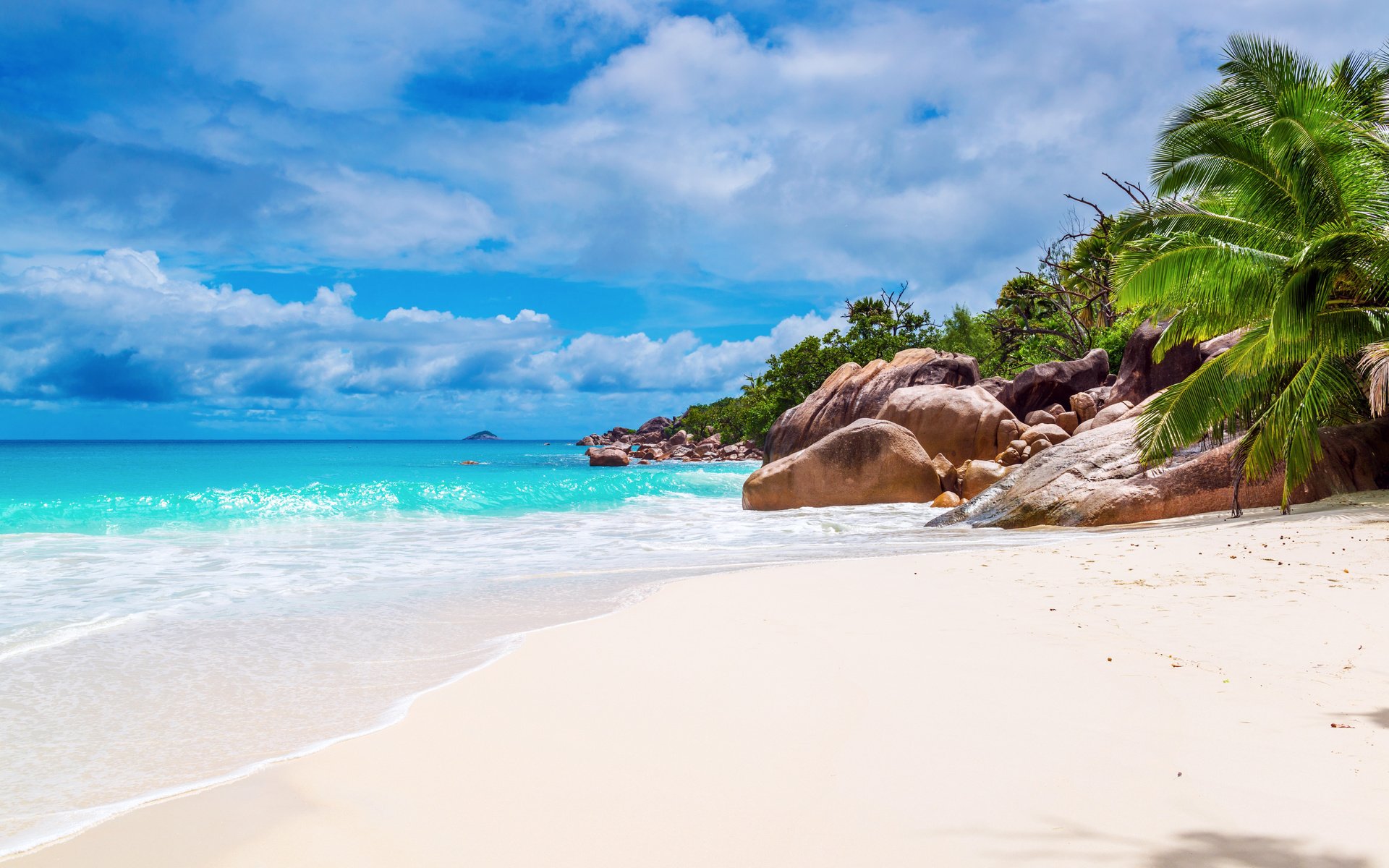 Обои море, пляж, тропики, сейшелы, sea, beach, tropics, seychelles разрешение 6605x4408 Загрузить