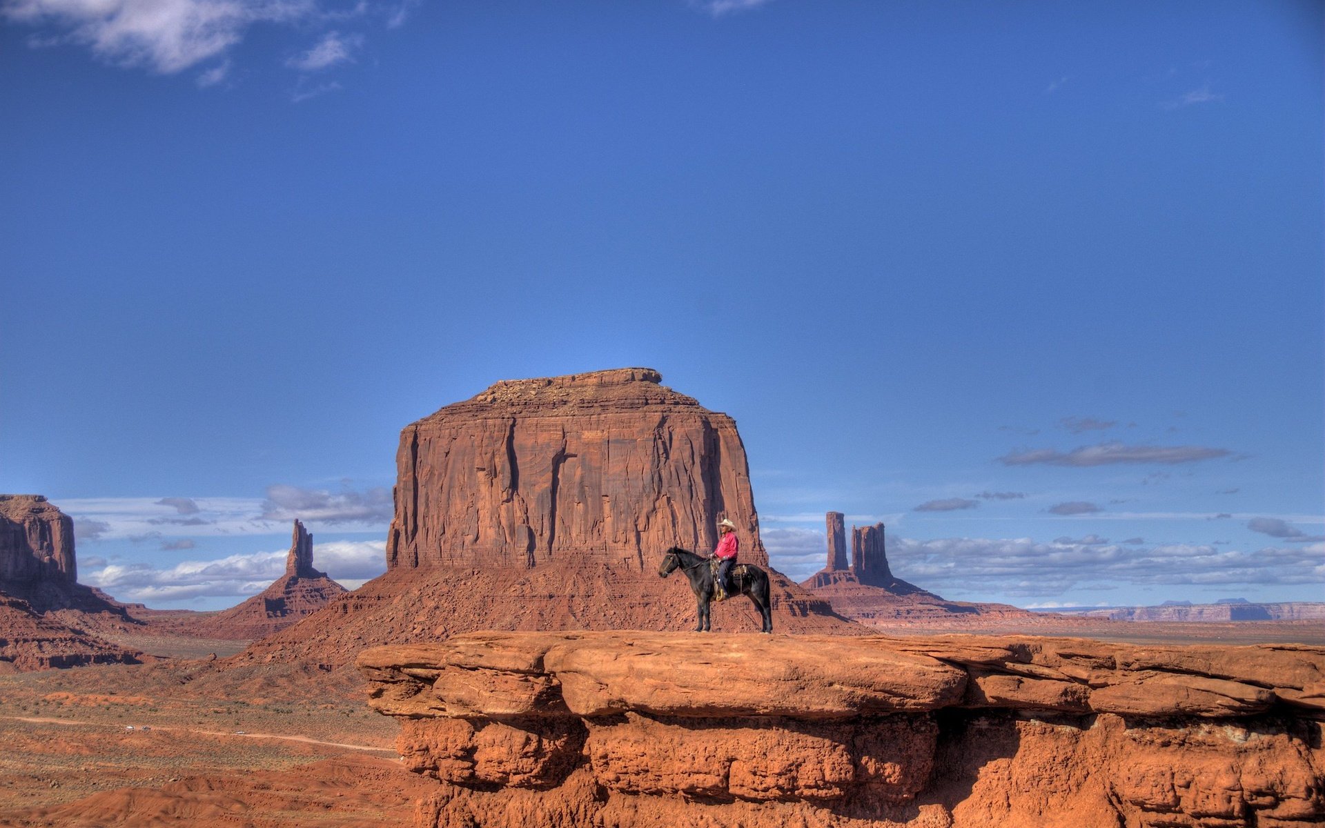 Обои скала, сша, юта, ковбой, долина монументов, rock, usa, utah, cowboy, monument valley разрешение 2048x1367 Загрузить