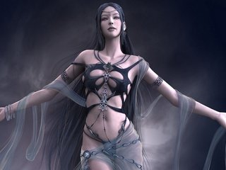 Обои shaiya. light and darkness, волшебница, прозрачный палантин, браслеты, бижутерия, sorceress, transparent tippet, bracelets, jewelry разрешение 1920x1200 Загрузить