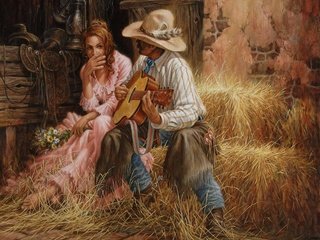 Обои цветы, гитара, любовь, двое, свидание, flowers, guitar, love, two, date разрешение 2867x2394 Загрузить