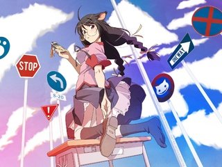 Обои bakemonogatari разрешение 2560x1600 Загрузить