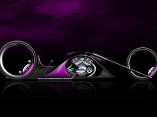 Обои мотоцикл, purple chopper, motorcycle разрешение 1920x1200 Загрузить