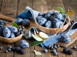 Обои фрукты, ягоды, черника, натюрморт, ежевика, сливы, голубика, anna verdina, fruit, berries, blueberries, still life, blackberry, plum разрешение 1920x1259 Загрузить