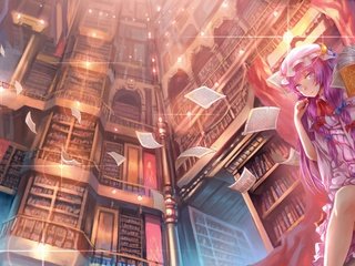 Обои платье, аниме, тохо, пачули нолидж, dress, anime, touhou, patchouli knowledge разрешение 3900x1732 Загрузить