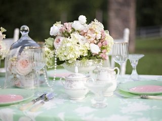 Обои цветы, розы, свадьба, сервировка, flowers, roses, wedding, serving разрешение 2303x1536 Загрузить