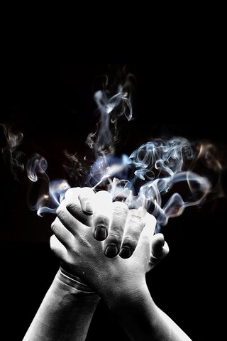 Обои дым, руки, smoke, hands разрешение 1920x1200 Загрузить