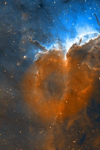 Обои космос, звезды, туманность пеликан, space, stars, the pelican nebula разрешение 1996x1497 Загрузить