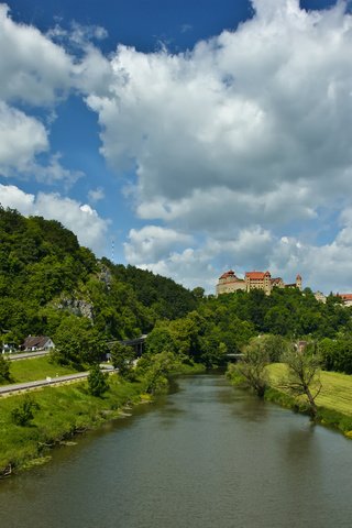 Обои река, замок, германия, гамбург, river, castle, germany, hamburg разрешение 1920x1200 Загрузить