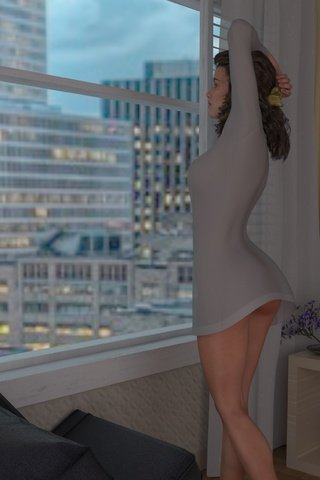 Обои девушка, люди, взгляд, окно, людей, 3д графика, girl, people, look, window, 3d graphics разрешение 3000x2465 Загрузить