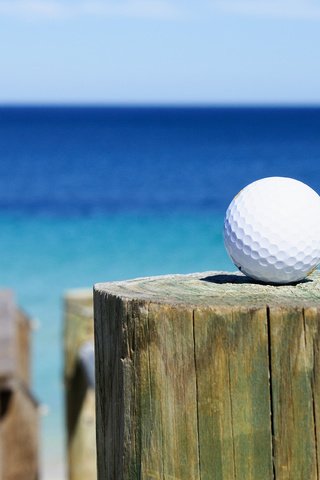 Обои море, мяч, клуб, гольф, golf ball, sea, the ball, club, golf разрешение 3500x2325 Загрузить