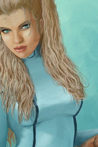 Обои арт, девушка, фантастика, игра, костюм, зеленые глаза, samus aran, art, girl, fiction, the game, costume, green eyes разрешение 5892x3884 Загрузить