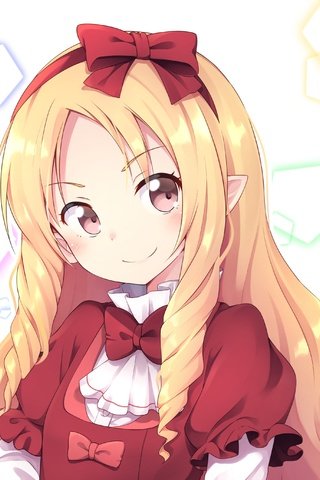 Обои блондинка, улыбка, ушки, лента, эльф, eromanga-sensei, yamada elf, blonde, smile, ears, tape, elf разрешение 2586x2735 Загрузить