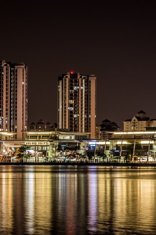 Обои свет, ночь, город, малайзия, путраджая, light, night, the city, malaysia, putrajaya разрешение 6000x4000 Загрузить