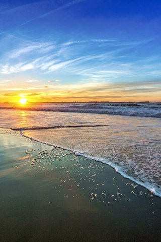 Обои закат, море, пляж, sunset, sea, beach разрешение 5734x3823 Загрузить