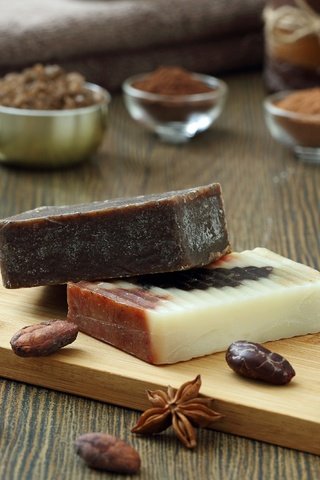 Обои корица, шоколад, косметика, мыло, соль, анис, бадьян, какао бобы, cinnamon, chocolate, cosmetics, soap, salt, anis, star anise, cocoa beans разрешение 4000x2666 Загрузить