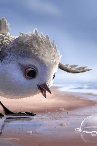 Обои мультфильм, клюв, перья, птичка, пиксар, дисней, cartoon, beak, feathers, bird, pixar, disney разрешение 2880x1800 Загрузить