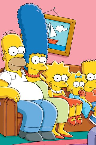 Обои диван, симпсоны, sofa, the simpsons разрешение 1920x1080 Загрузить