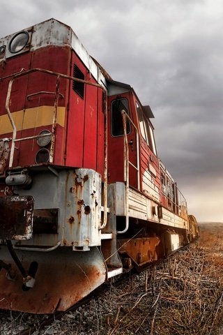 Обои дорога, поезд, железная, техника, локомотив, road, train, iron, technique, locomotive разрешение 2048x1366 Загрузить