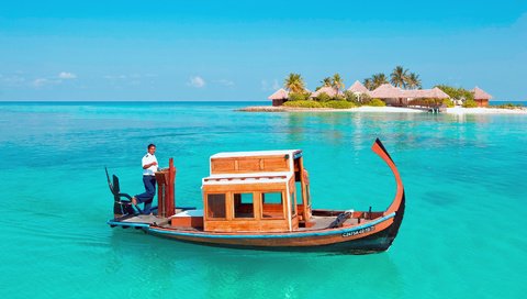Обои лодка, остров, тропики, мальдивы, boat, island, tropics, the maldives разрешение 2803x2102 Загрузить