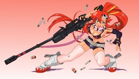 Обои девушка, аниме, gurren lagann, yoko littner, yoko, girl, anime разрешение 1920x1200 Загрузить