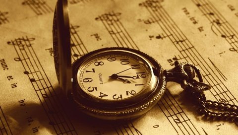 Обои ноты, бумага, часы, антикварные часы, notes, paper, watch, antique clock разрешение 1920x1200 Загрузить