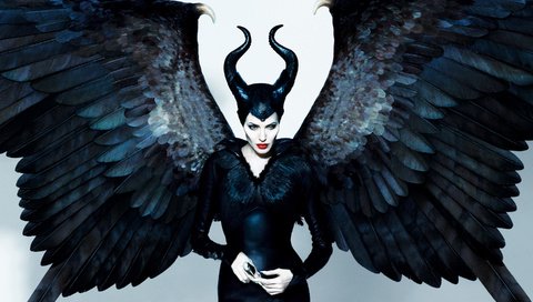 Обои анджелина джоли, малефисента, angelina jolie, maleficent разрешение 2880x1800 Загрузить