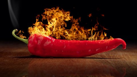 Обои отражение, огонь, овощи, чили, перец, острый, огненная, перец чили, reflection, fire, vegetables, chile, pepper, sharp, chili разрешение 6320x4944 Загрузить