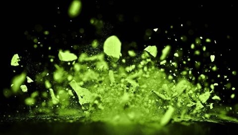 Обои зелёный, 3д, цвет, брызги, краска, осколки, черный фон, всплеск, взрыв, green, 3d, color, squirt, paint, fragments, black background, splash, the explosion разрешение 1920x1200 Загрузить