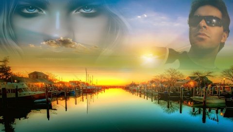 Обои река, восход, природа, закат, лодки, мужчина, женщина, гараж, river, sunrise, nature, sunset, boats, male, woman, garage разрешение 2560x1600 Загрузить