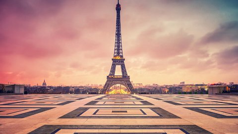 Обои небо, облака, париж, франция, площадь, эйфелева башня, the sky, clouds, paris, france, area, eiffel tower разрешение 2000x1500 Загрузить
