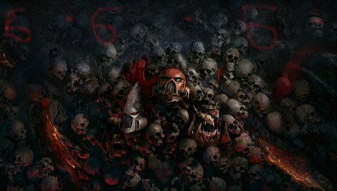 Обои черепа и адский номер 666, skull hell and the number 666 разрешение 3840x2160 Загрузить