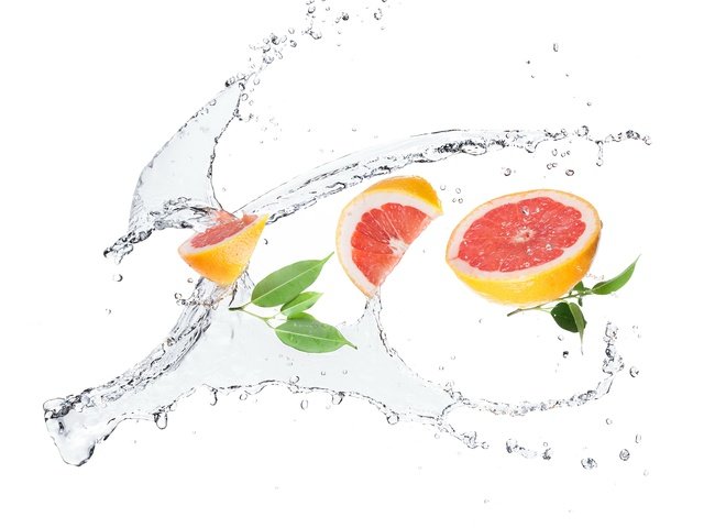 Обои вода, фрукты, брызги, грейпфрут, water, fruit, squirt, grapefruit разрешение 5525x4896 Загрузить