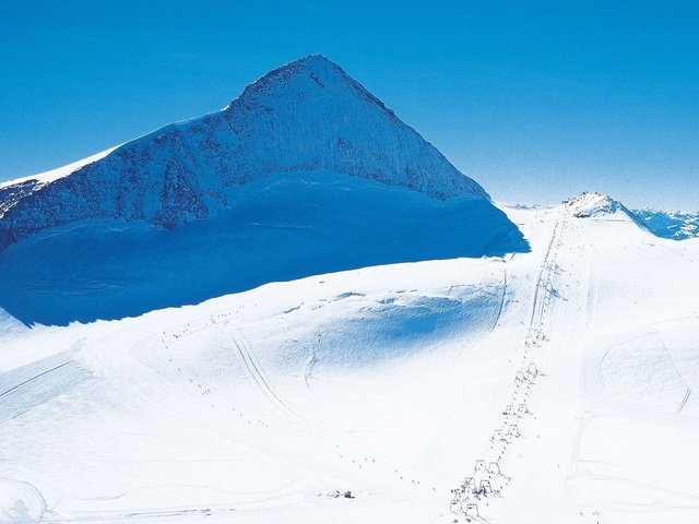 Обои горы, снег, высота, mountains, snow, height разрешение 1920x1080 Загрузить