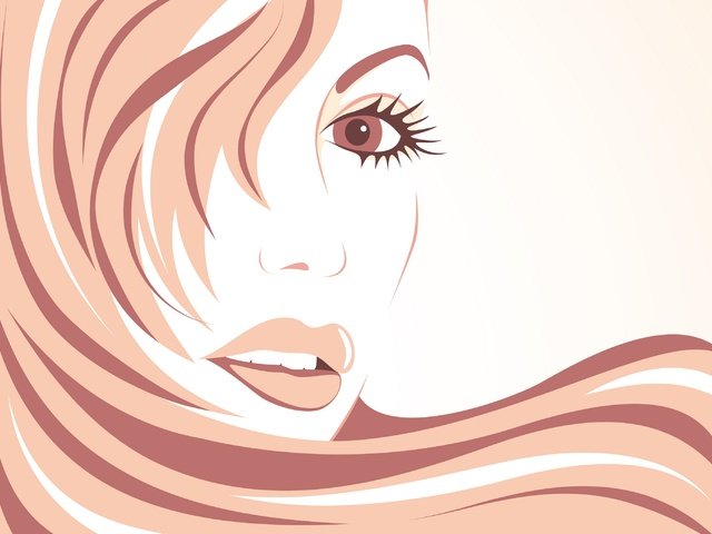 Обои девушка, вектор, взгляд, волосы, лицо, ресницы, girl, vector, look, hair, face, eyelashes разрешение 2880x2037 Загрузить