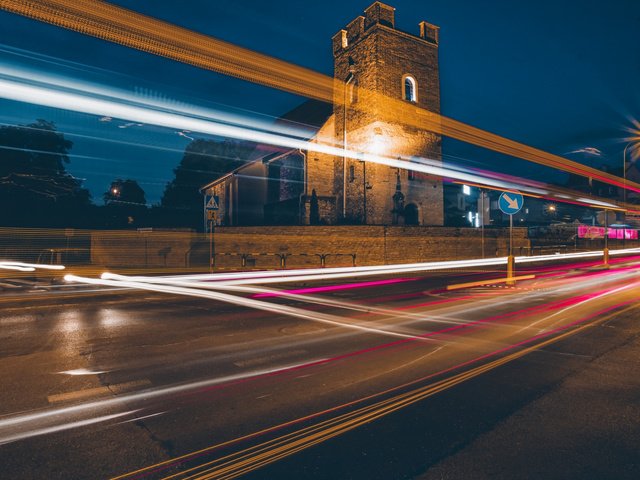 Обои свет, дорога, фонари, огни, польша, gliwice, light, road, lights, poland разрешение 1920x1080 Загрузить